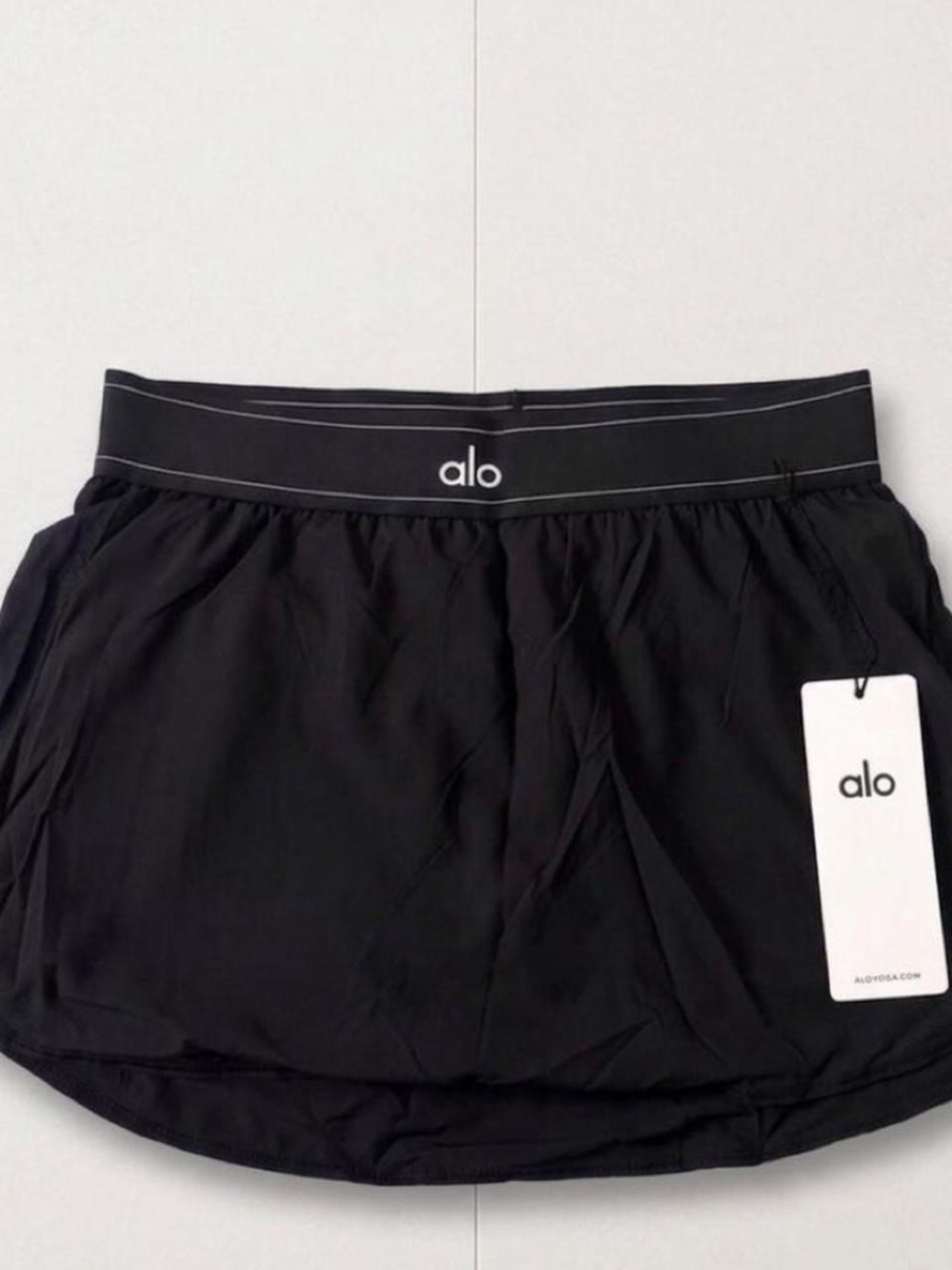 ALO Yoga Black Women's Athletic Skort